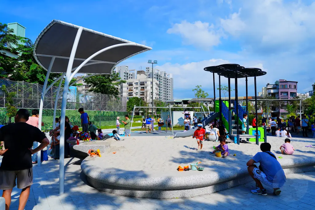 台中景點,台中公園,豬事圓滿公園,台中美樂地計畫,台中屠宰場,台中親子公園, 豬事圓滿公園, 豬主題遊樂場, 親子共融遊戲場, 台中遊樂場, 屠宰場改建, 可愛豬豬廁所, 體健區, 沙坑溜滑梯, 台中旅遊景點