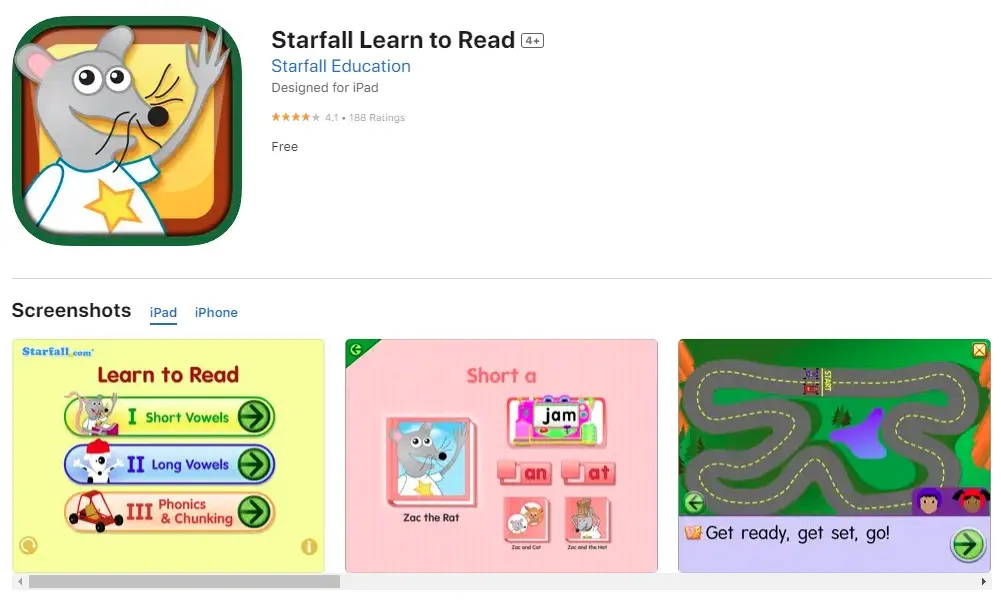 Starfall Learn to Read 拼音閱讀