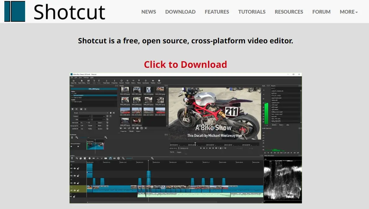 Shotcut 開源影片編輯軟體