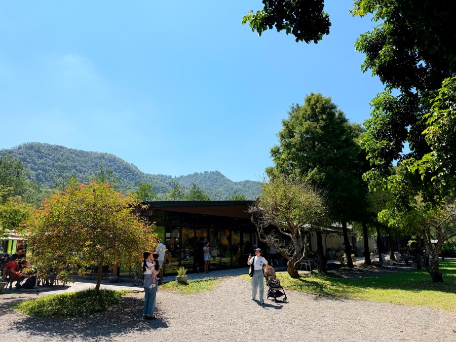 在春秋山林享受微風與寧靜的午後