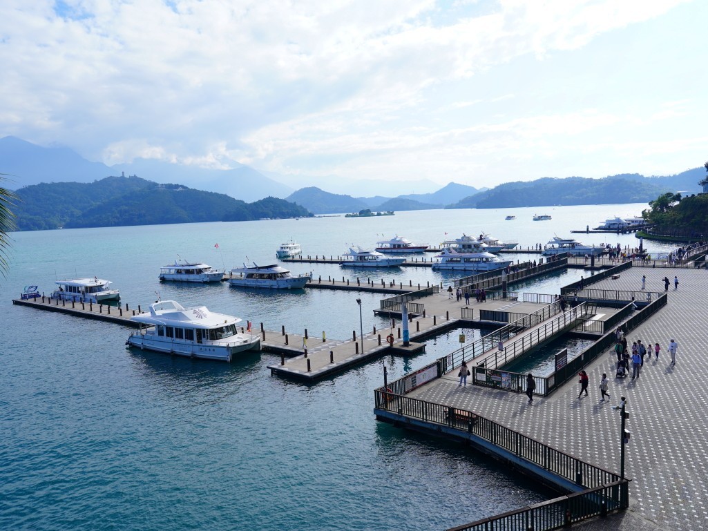 日月潭水社碼頭全景
