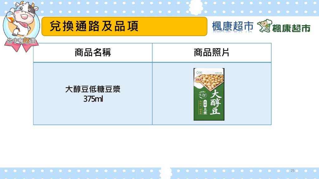 楓康超市台中有鈣讚指定鮮乳類2