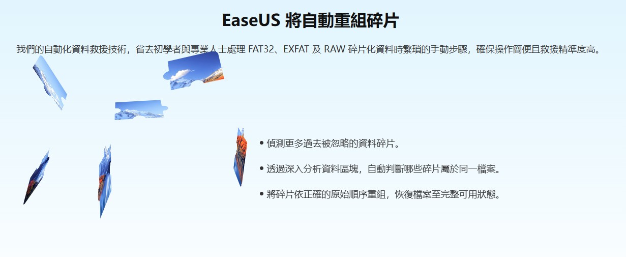 硬碟碎片化示意圖:檔案像書本一樣被撕散在不同磁區