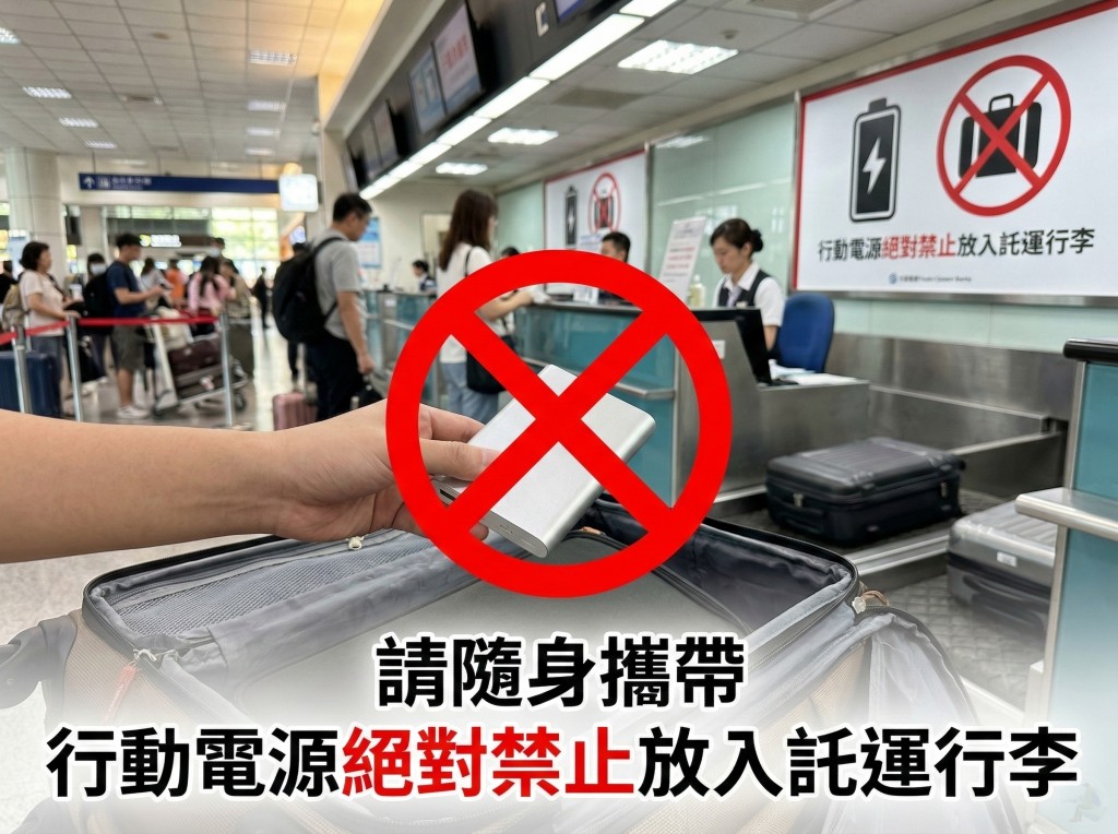 2026日本搭機不能託運行動電源