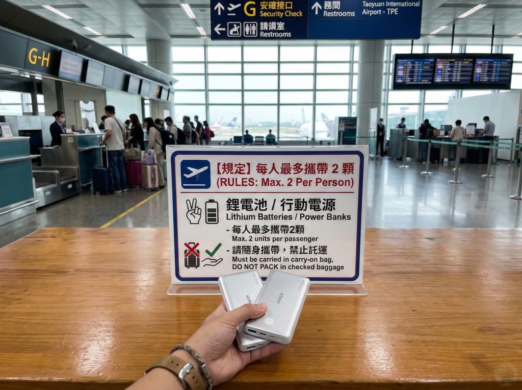 2026行動電源新規定每人限帶兩顆