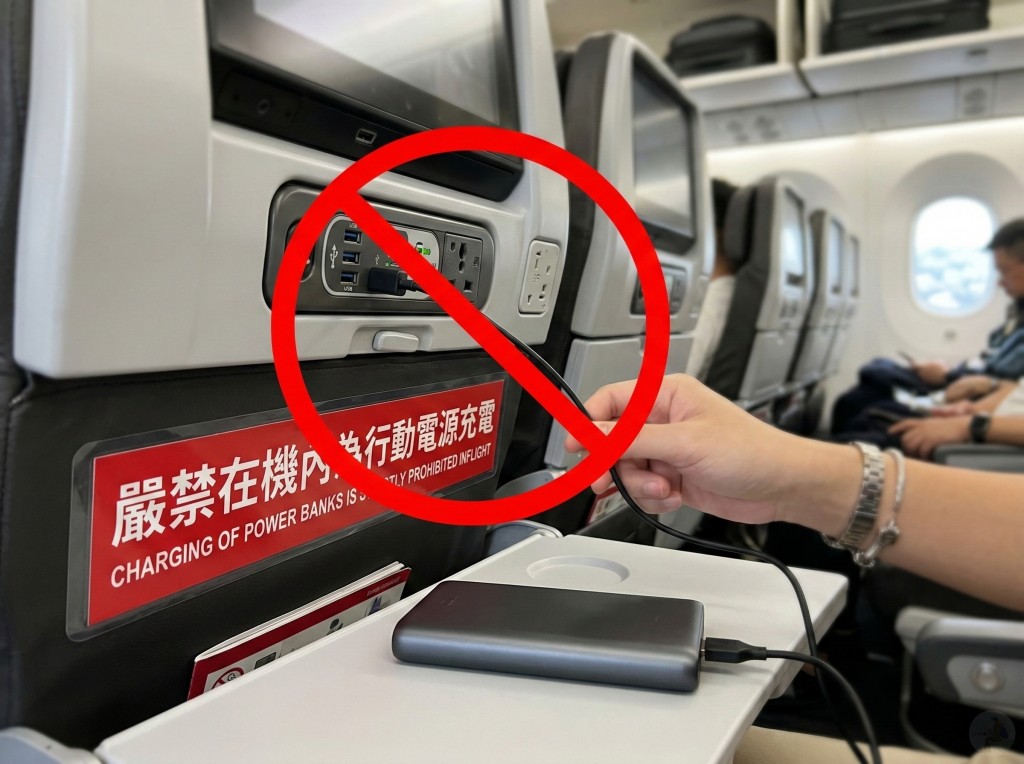 日本最新規定禁止在飛機座位上為行動電源充電