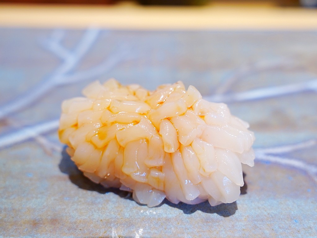 寿司韻北海道干貝握壽司|柚子皮屑
