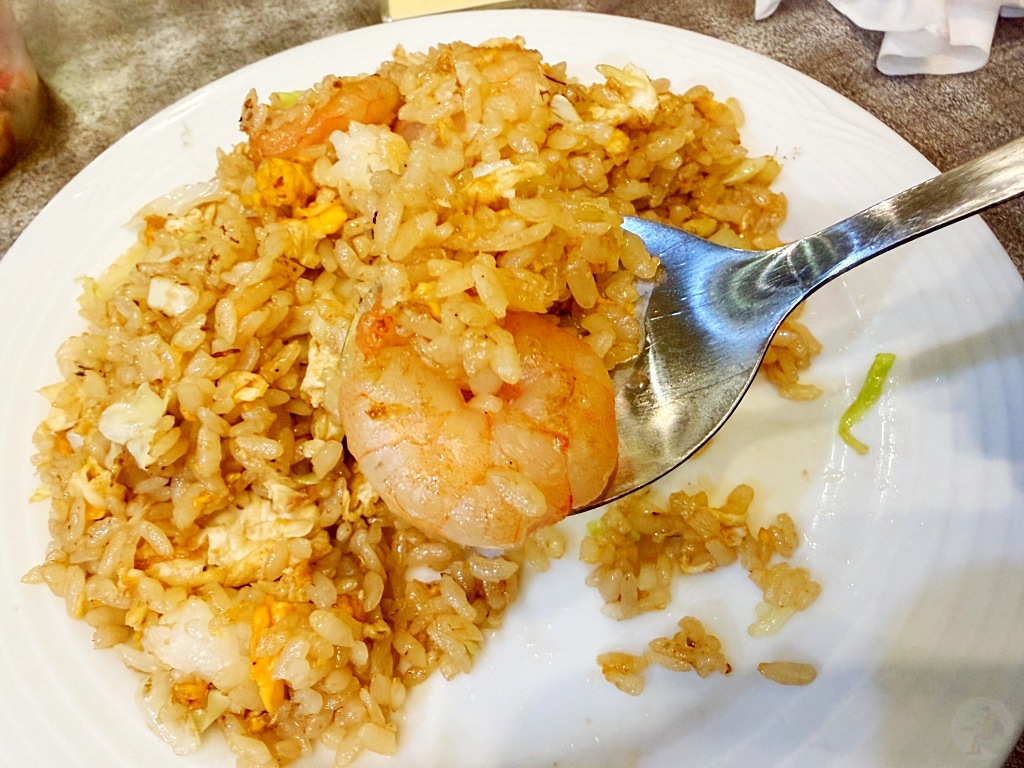 老地方蝦仁炒飯大顆肥美的蝦仁特寫