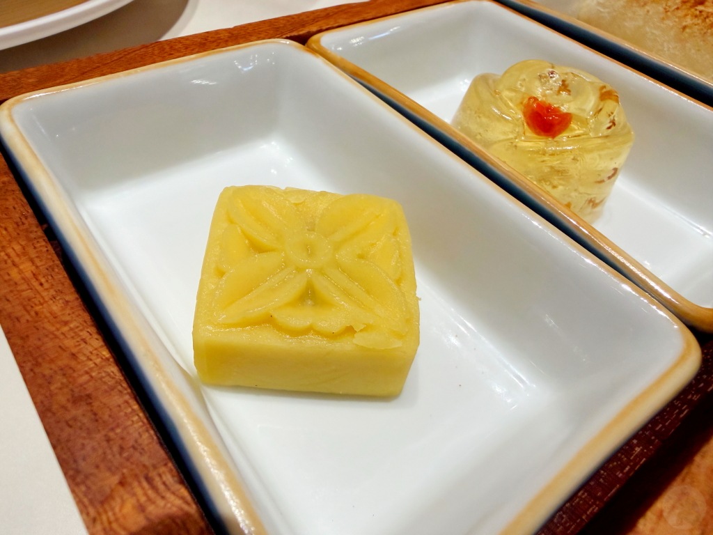 精緻的綠豆糕甜點