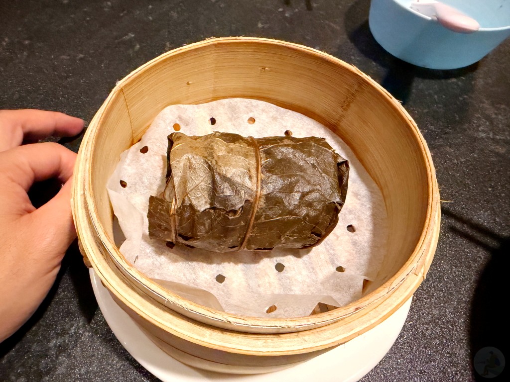 帶有淡淡荷葉香氣的港式荷葉糯米雞
