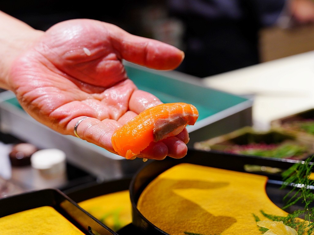 生魚片特寫黑鮪魚
