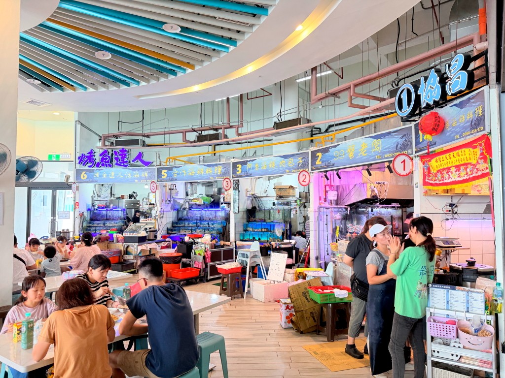 龜吼漁夫市集二樓餐廳區