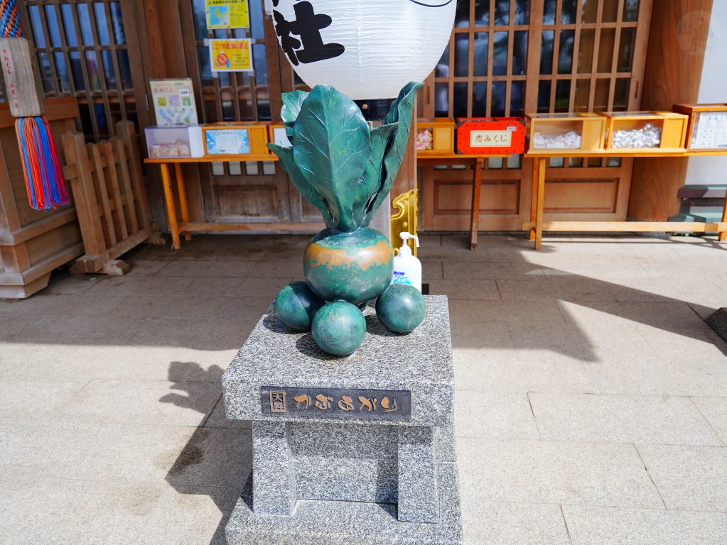蕪嶋神社葫蘆造型開運雕像-祈求股票上漲